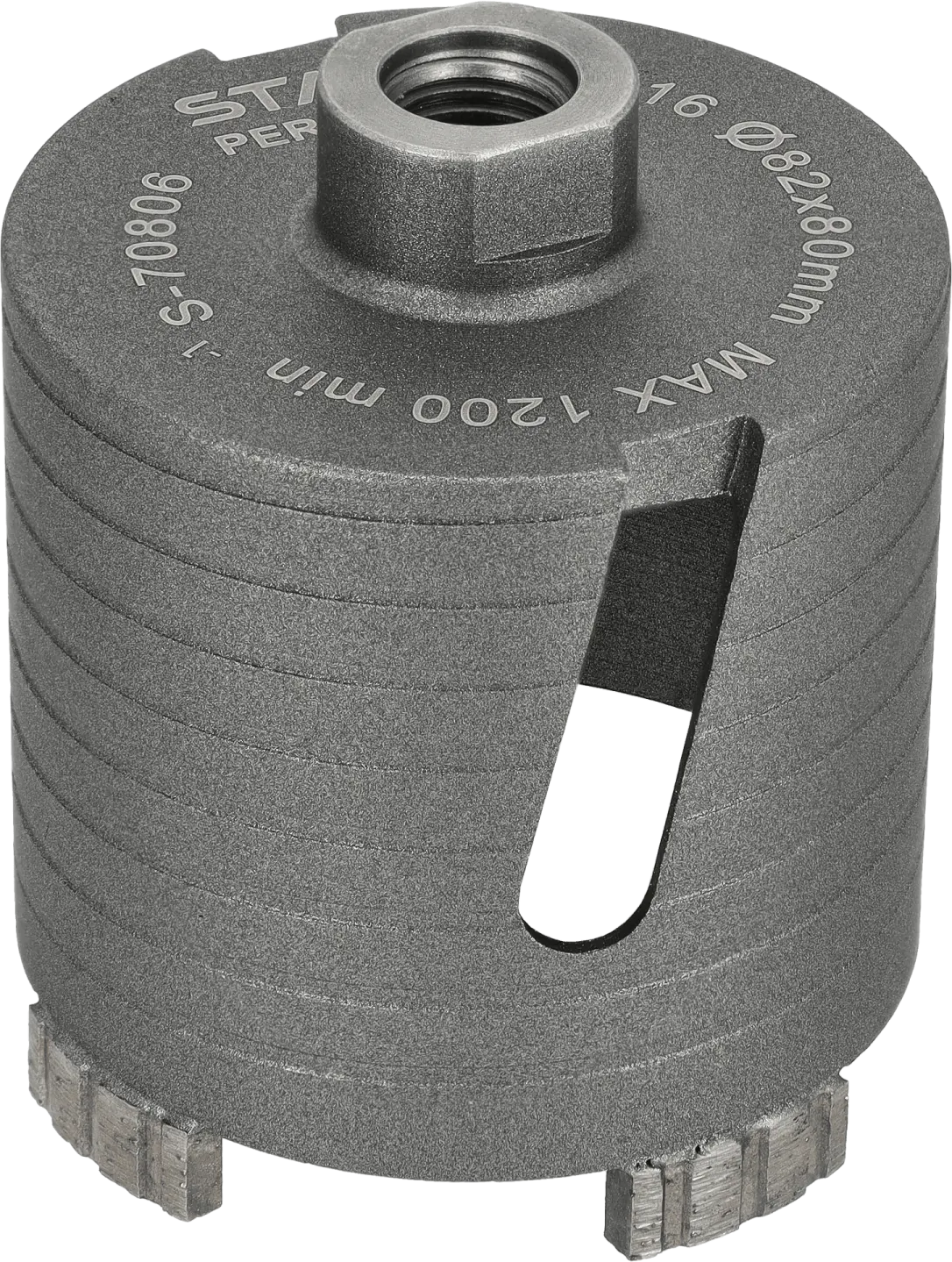 Diamond concrete core bit 68mm turbo segment ø82 x 80 mm, max. 1200 rpm STALCO PERFECT S-70806