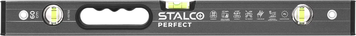 Aluminum level 60 cm STALCO PERFECT S-65783
