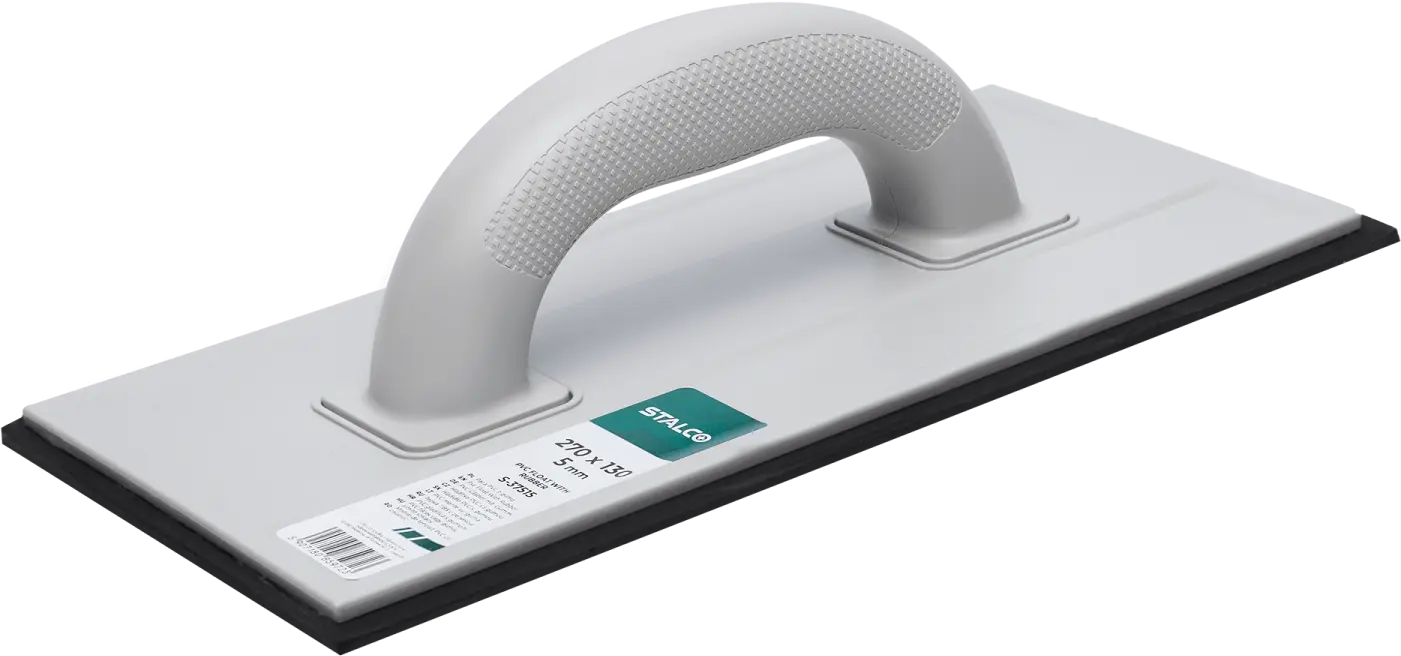 PVC Trowel with Felt / Rubber 270 x 130 mm, felt 5 mm STALCO S-37513