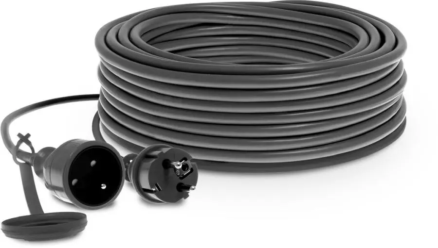 Single-socket extension 10 m, IP44, 16A, 3680 W, H05RR-F, 3X1.5 mm² STALCO S-46620