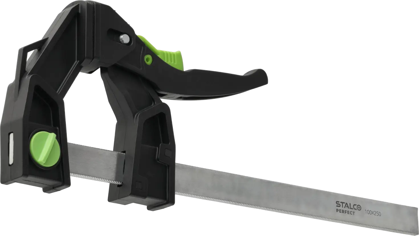 Quick-release lever clamp 100X250MM width 250mm, depth 100mm, clamping force: 150kg STALCO PERFECT S-76560