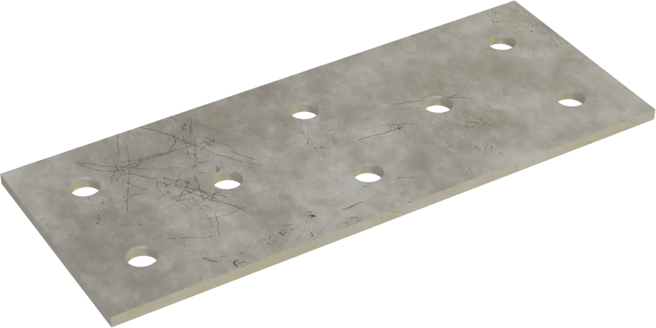 Geperforeerde plaat PP 80x1000mm, dikte 2,0mm STALCO PP58 - 80/1000