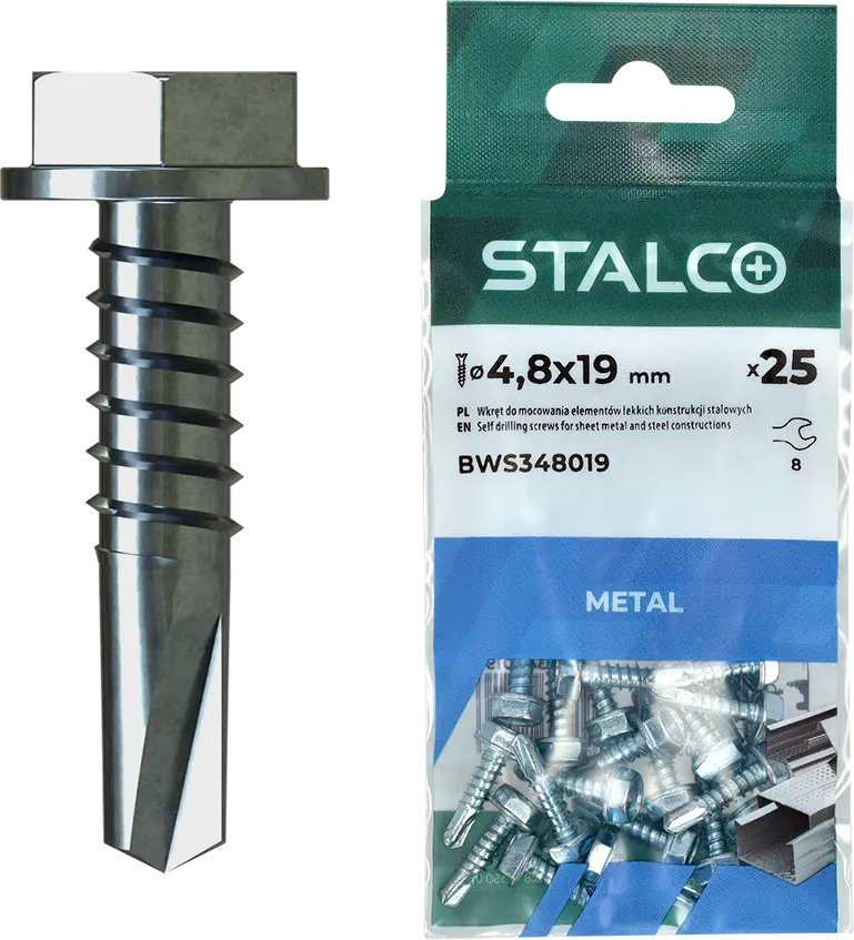 Self-drilling screw for steel WS 4.8x16 mm STALCO BWS348016