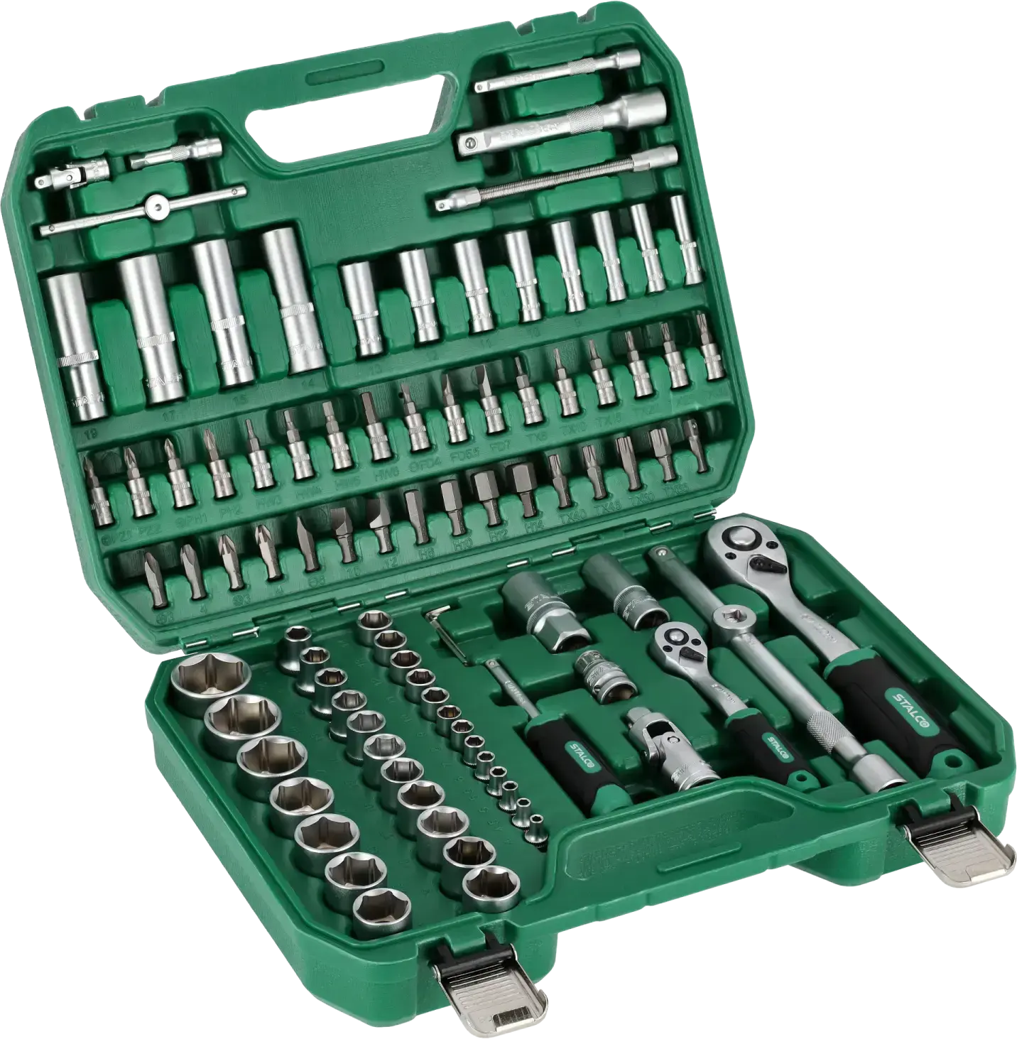 Socket wrench set 94 pcs STALCO S-54017