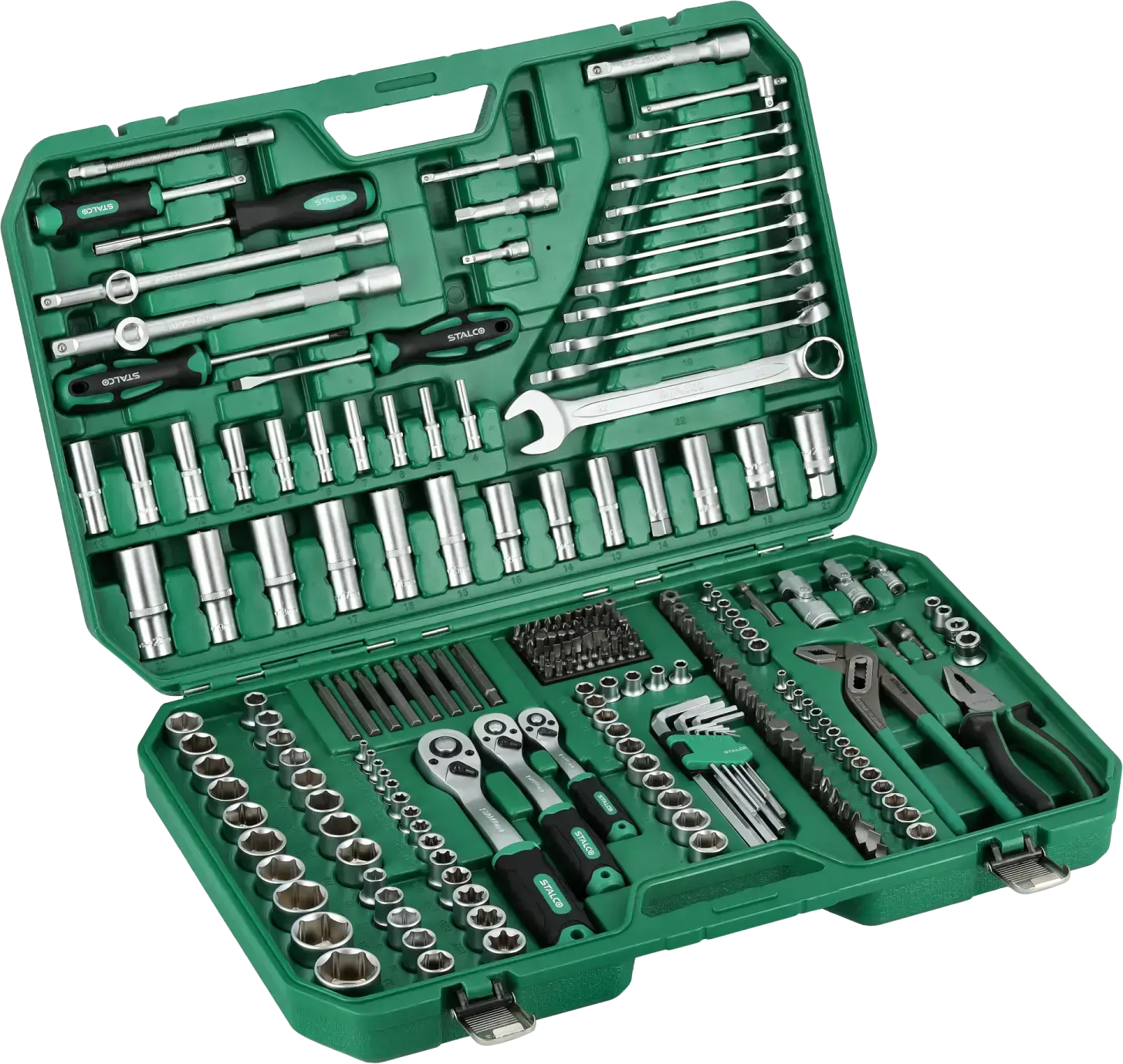 Socket wrench and tool set BMC case 237 pcs 1/4 3/8 1/2 STALCO S-54018