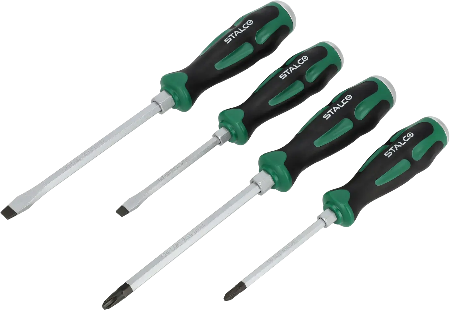 Striking Screwdriver Set 4 pcs STALCO S-12395