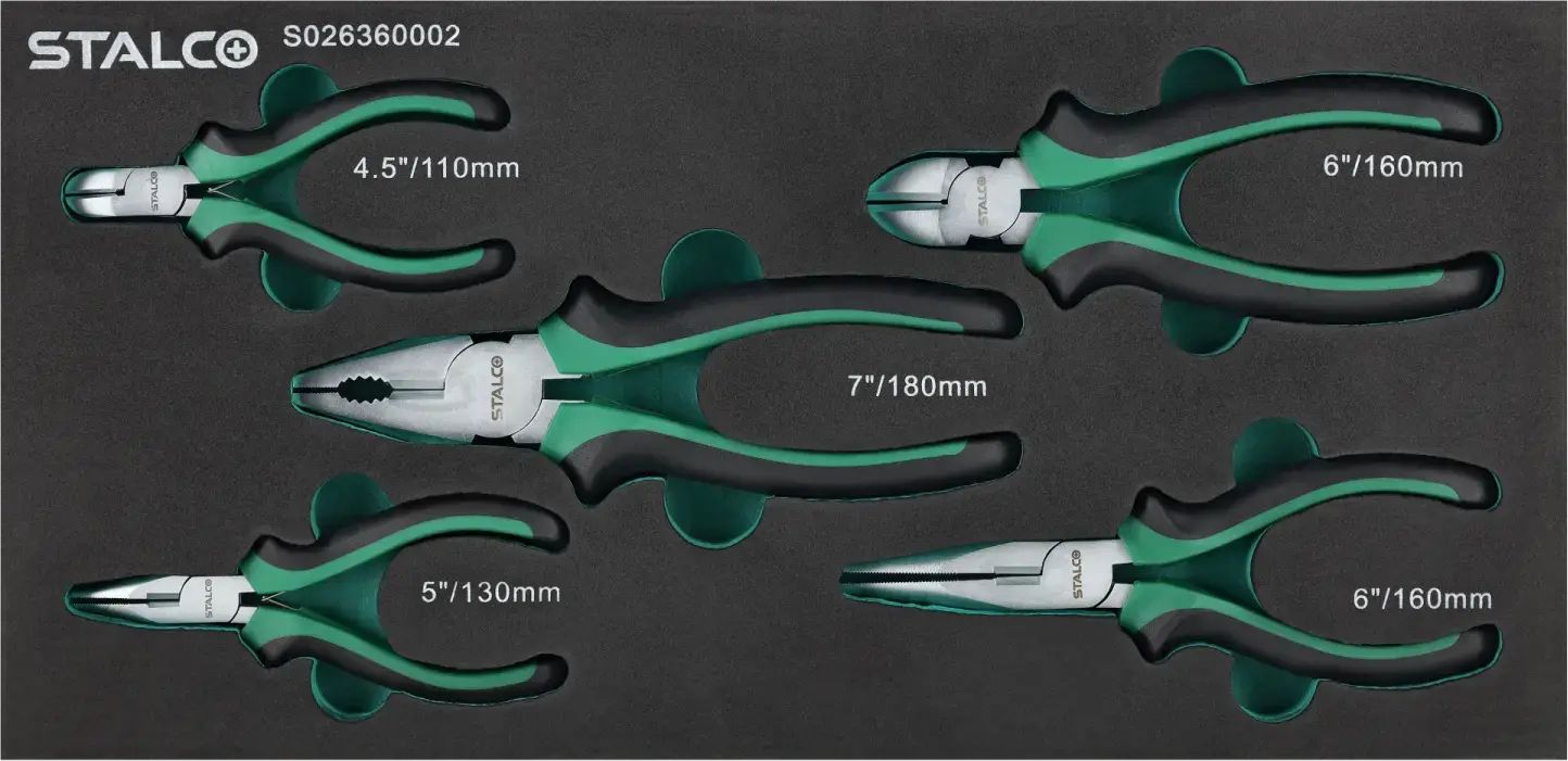 Pliers Set 5 pcs STALCO S026360002