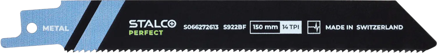 Reciprocating saw blade - FOR METAL 150mm (2 pcs) 14 TPI S922BF STALCO PERFECT S066272613 STALCO PERFECT S066272613