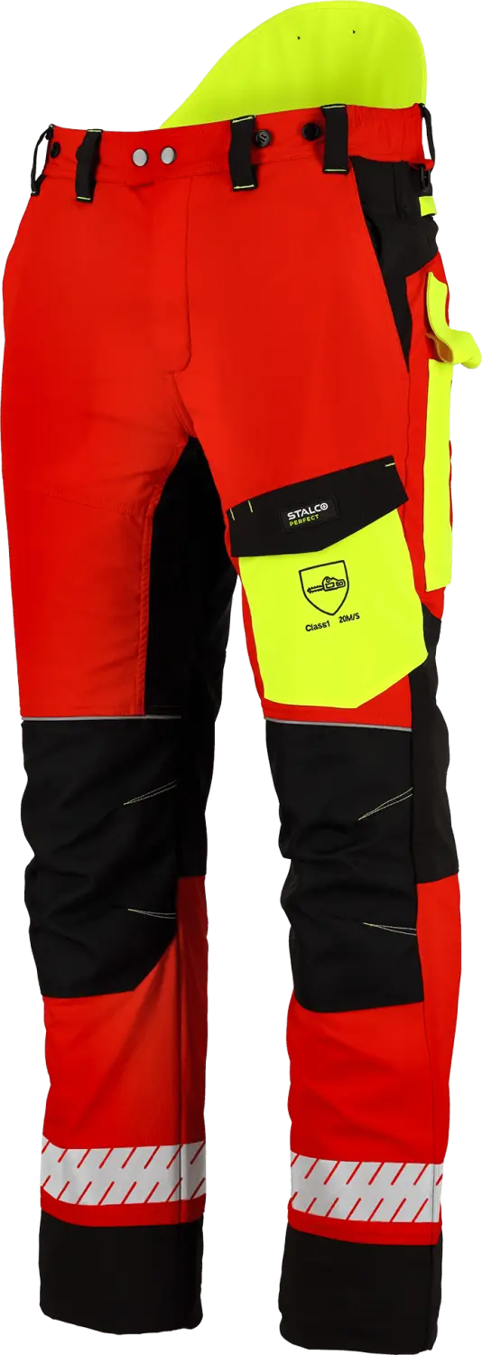 Snijbestendige broek PILAR M rood STALCO PERFECT S090100002