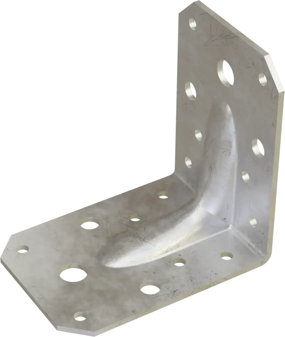 Reinforced pressed angle bracket KPW 48x90x50 mm thickness 2.5 mm STALCO KPW17-48/90/50
