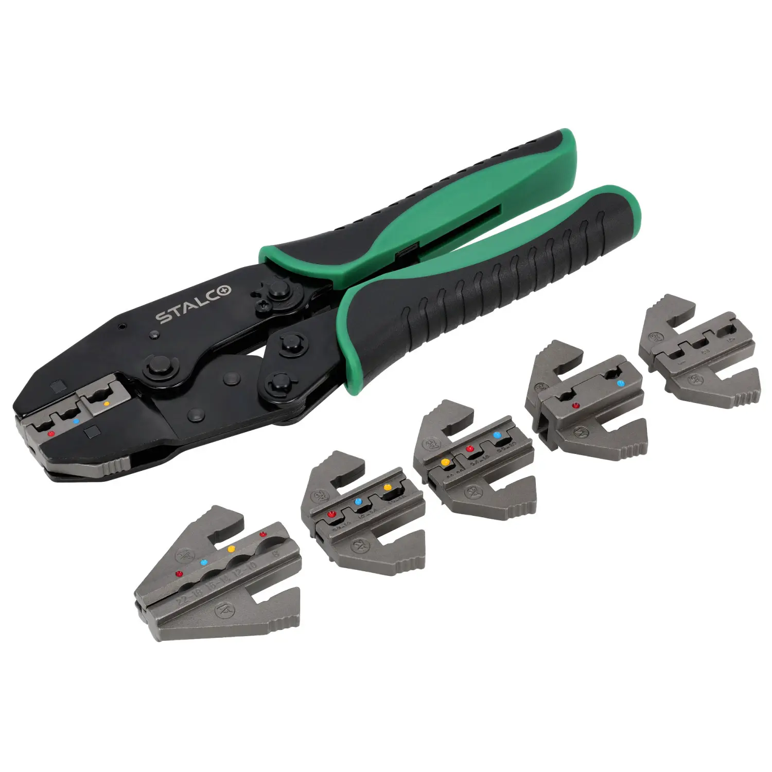 Crimping pliers with interchangeable jaws STALCO S011877004