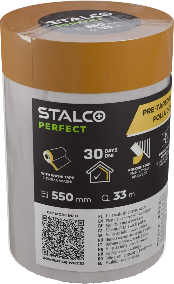 Protective painting film with washi tape 55 mm x 33 m STALCO PERFECT S043147621