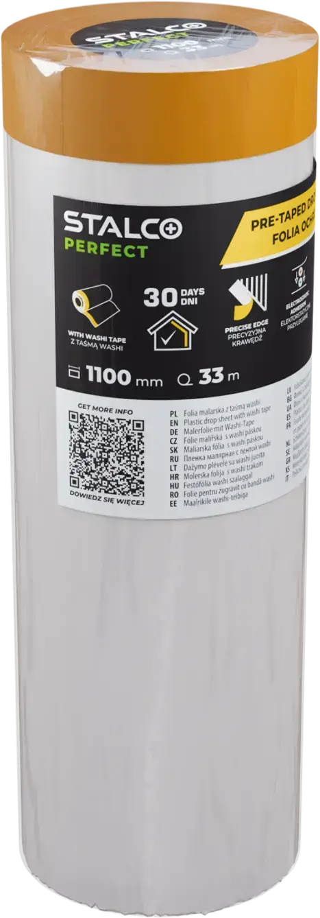 Protective painting film with washi tape 110 mm x 33 m STALCO PERFECT S043147622