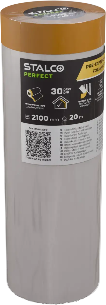 Protective painting film with washi tape 210 mm x 20 m STALCO PERFECT S043147625