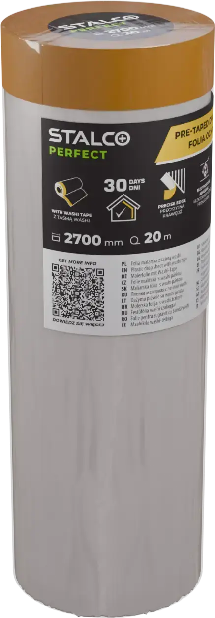 Protective painting film with washi tape 270 mm x 20 m STALCO PERFECT S043147626