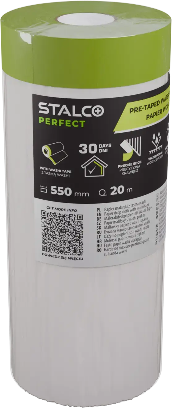 Waterbestendig papier met washi-tape 550 mm x 20 m STALCO PERFECT S043147605