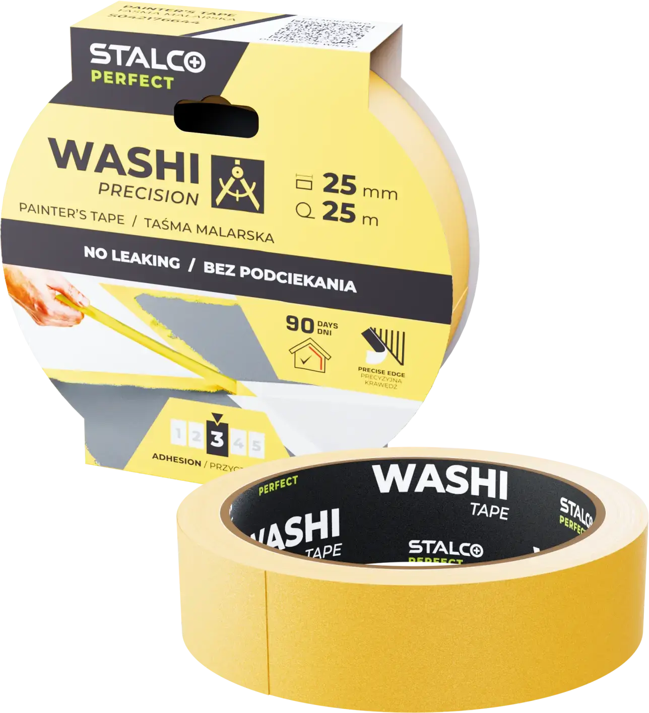 Precisie washi schilderstape 25mm x 25m STALCO PERFECT S042176644