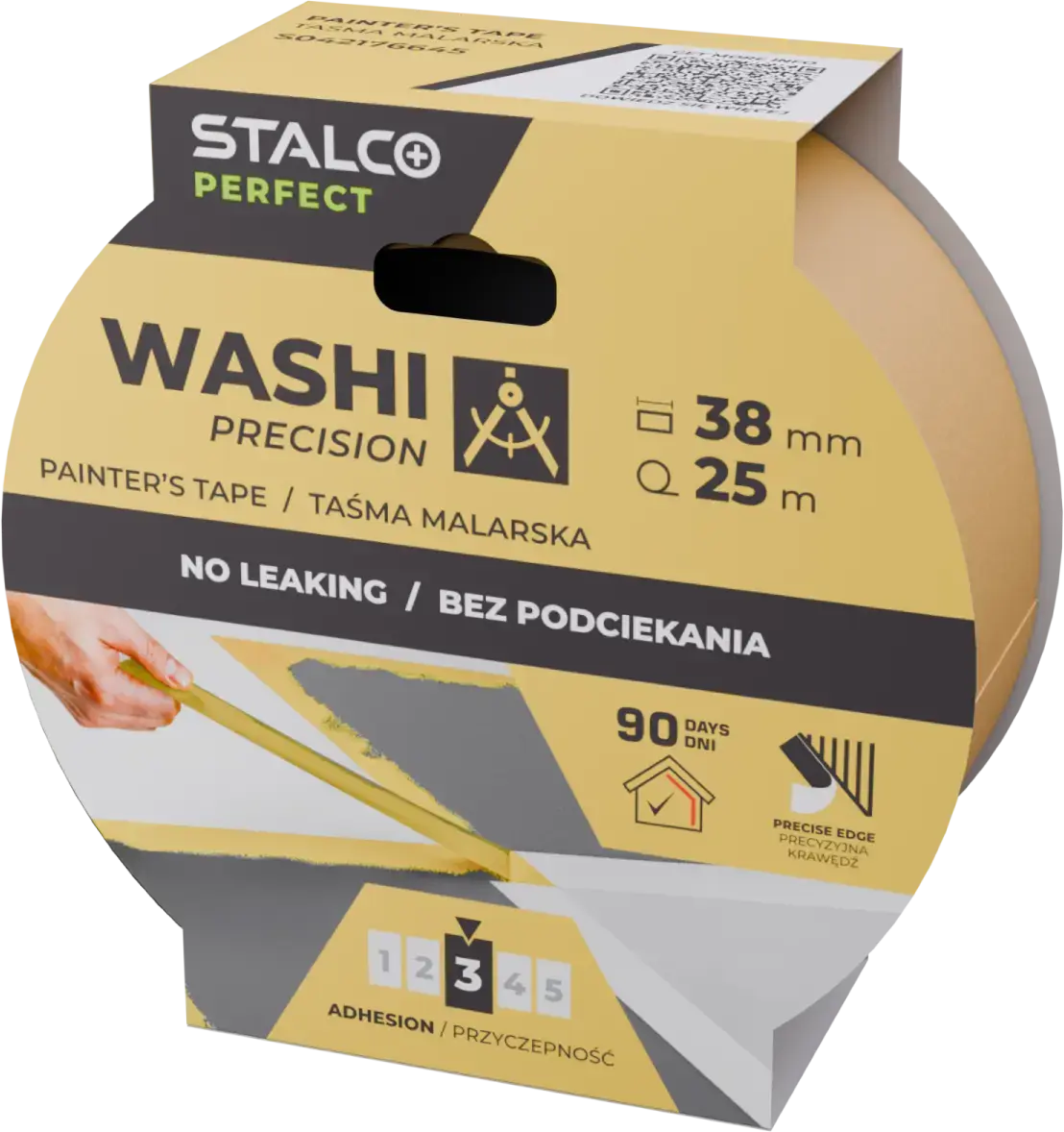 Precisie washi schilderstape 38mm x 25m STALCO PERFECT S042176645