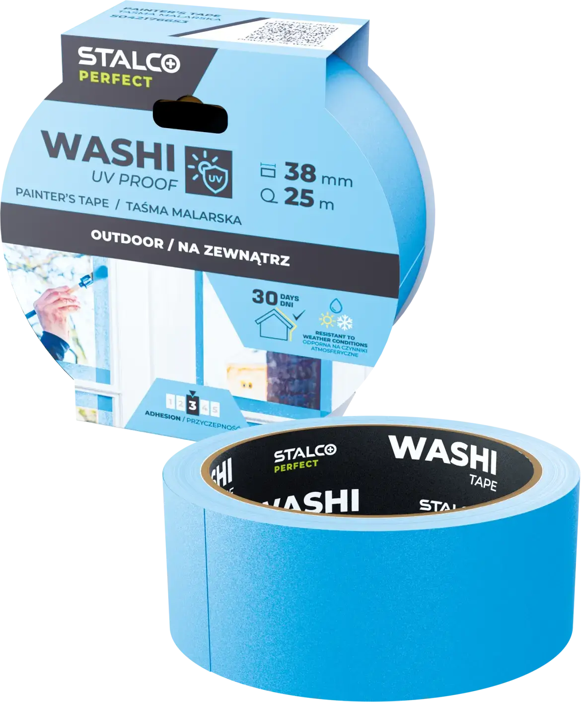 Washi schilderstape UV-bestendig 25mm x 25m STALCO PERFECT S042176651