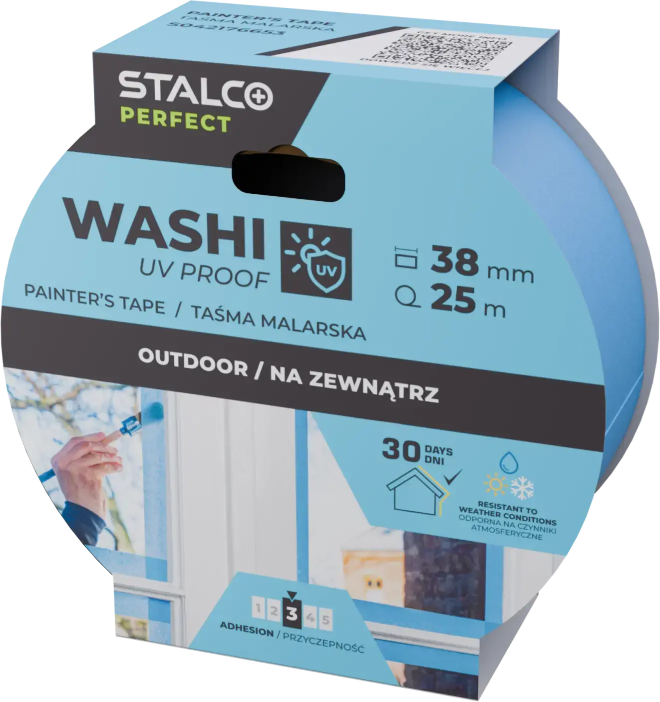 Washi schilderstape UV-bestendig 38mm x 25m STALCO PERFECT S042176653
