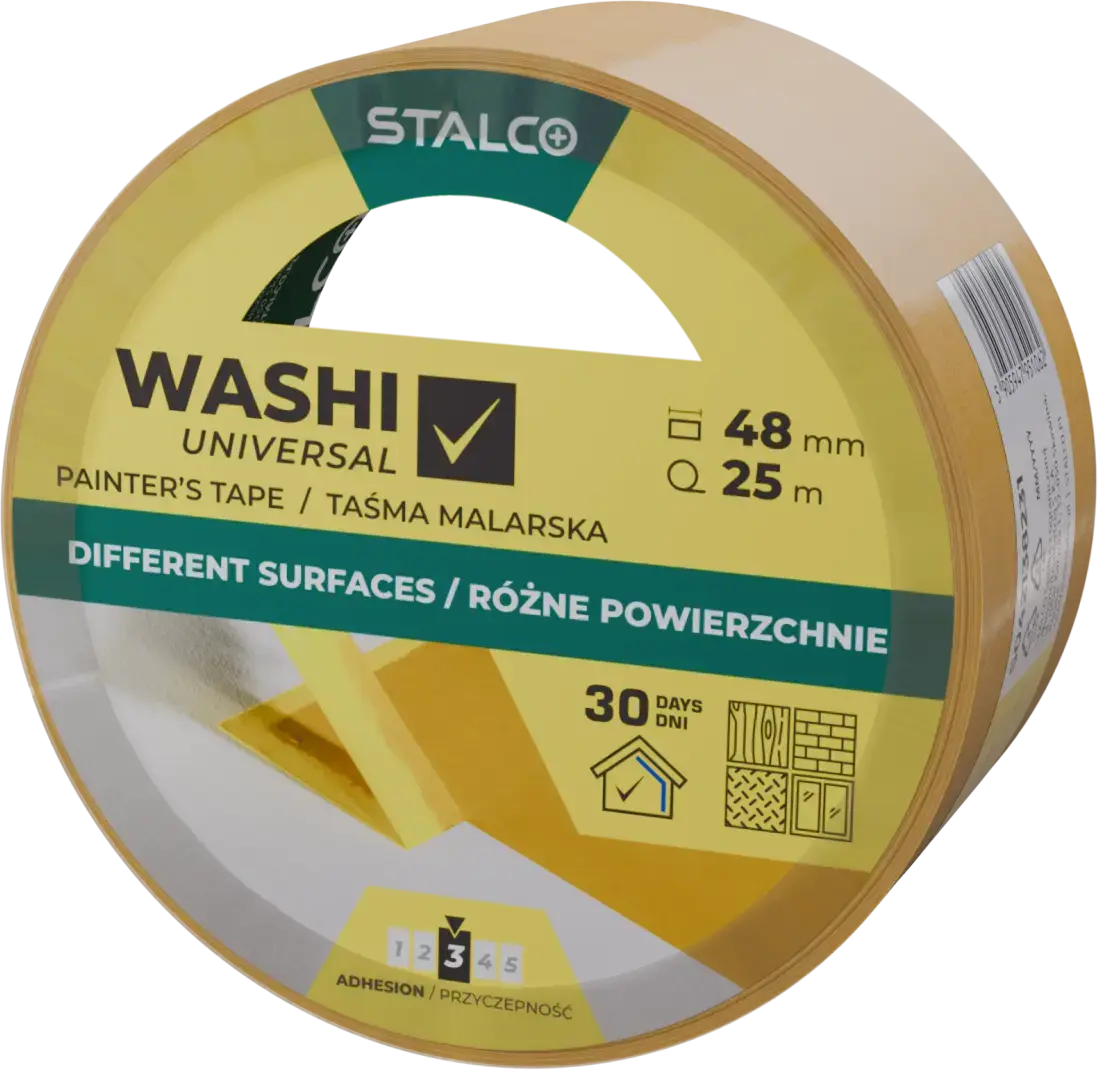 Standard washi painter’s tape 48 mm x 25 m STALCO S042138222