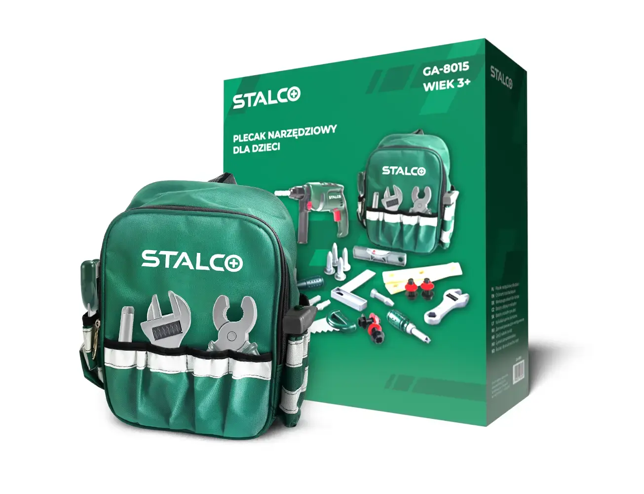 Tool backpack toy STALCO 2xAA battery GA-8015 STALCO GA-8015