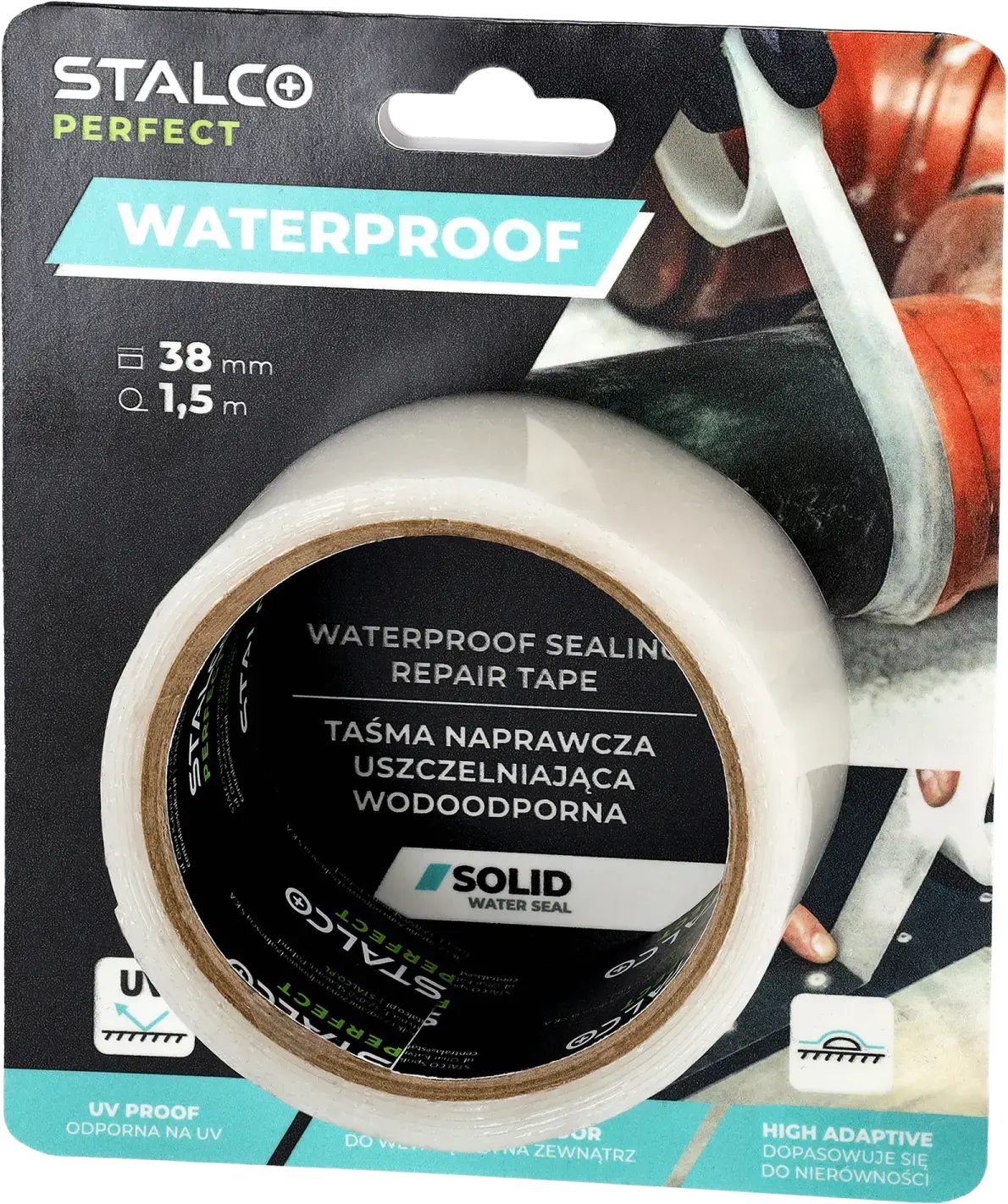 Waterproof sealing repair tape 38mm x 1.5m STALCO PERFECT S042276663 STALCO PERFECT S042276663