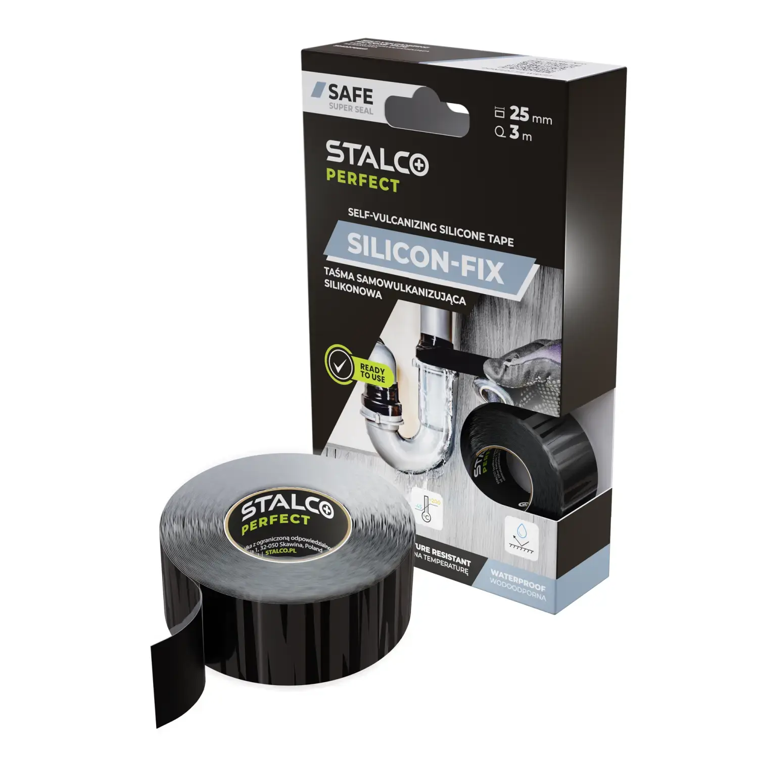 Self-fusing silicone tape 25mm x 3m STALCO PERFECT S042276669 STALCO PERFECT S042276669