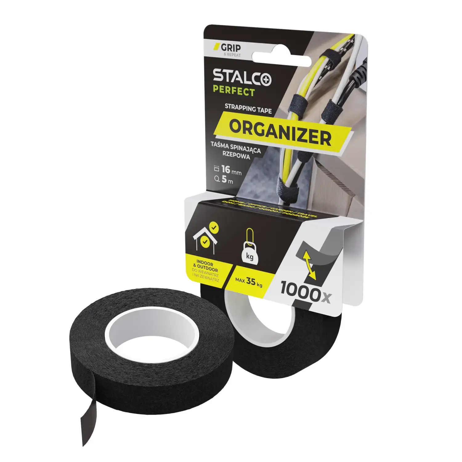 Hook and loop fastening tape 16mm x 5m STALCO PERFECT S042276667 STALCO PERFECT S042276667