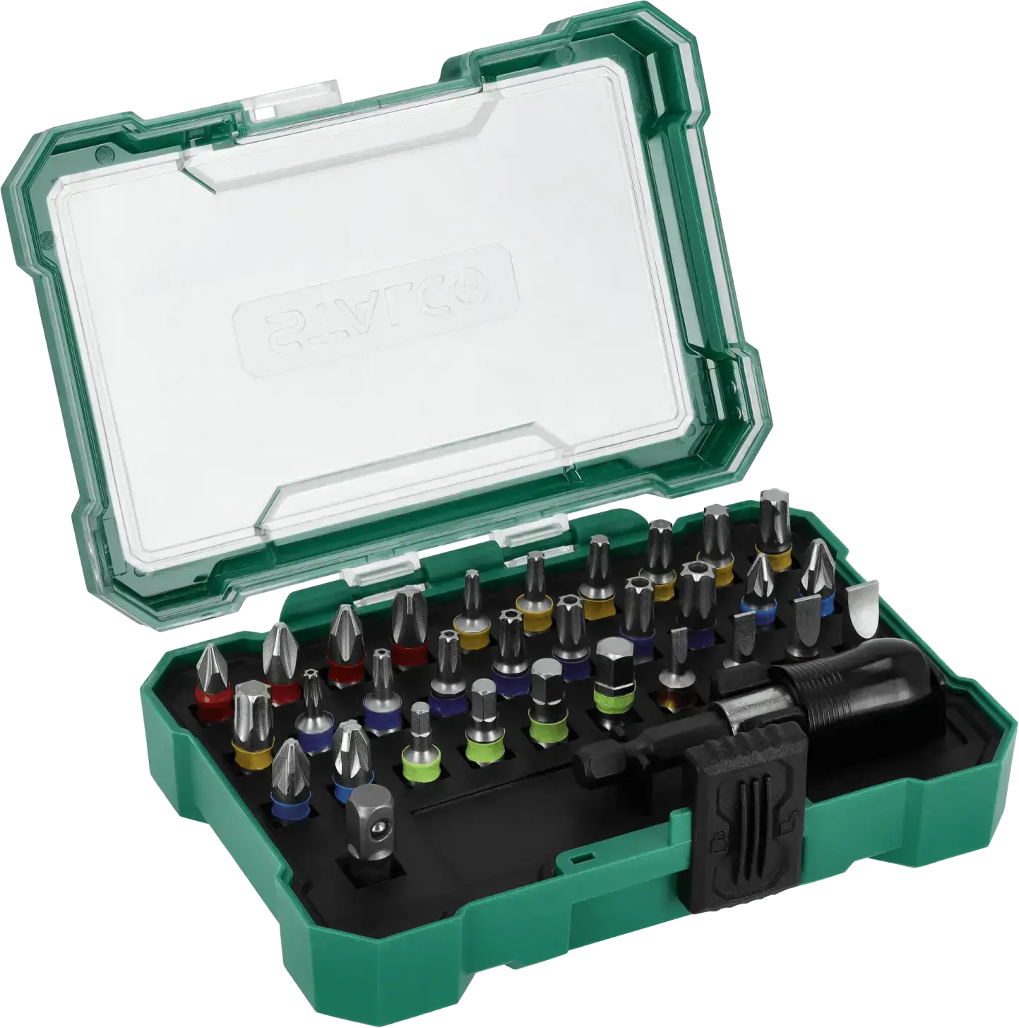 Bit and adapter set 1/4 inch 32 pcs STALCO S-13728