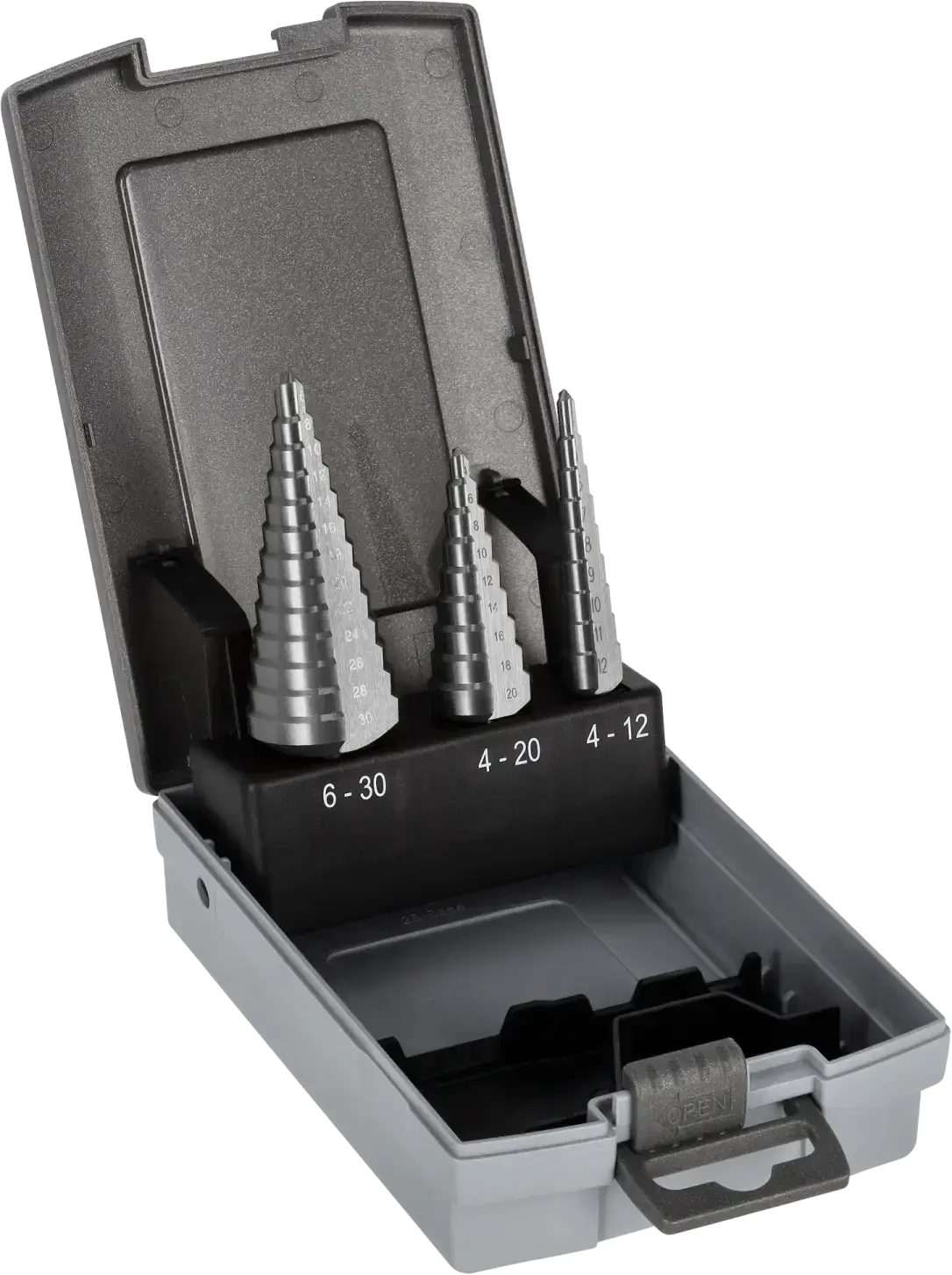 Step drill bit set HSS 3 pcs STALCO PERFECT S-72526