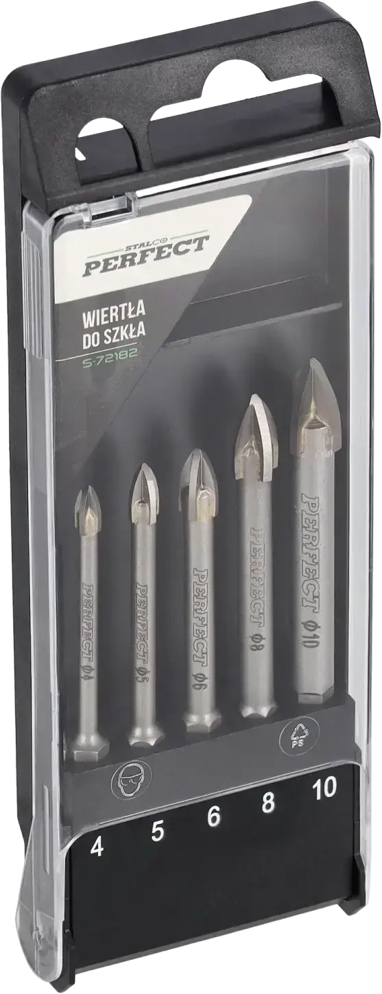 Glass drill bit set STALCO PERFECT S-72182