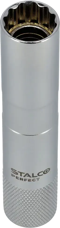 Spark plug socket 12 point magnetic 3/8 inch STALCO PERFECT S-85565