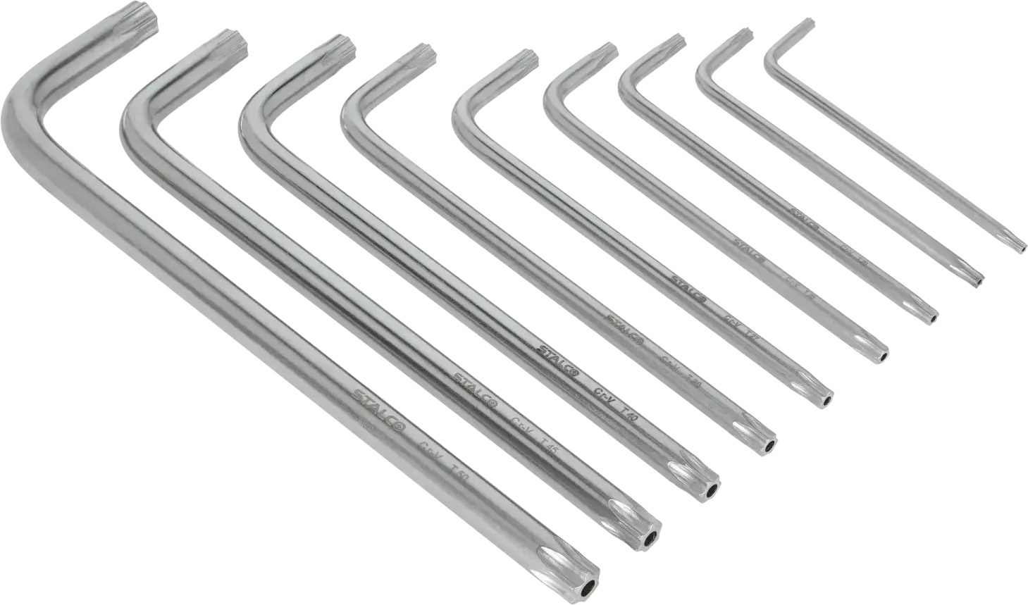 Torx sleutels met gat STALCO S-46376