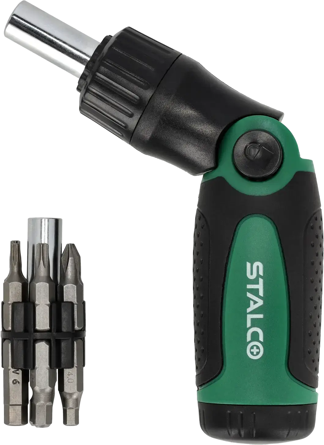 Ratchet screwdriver with bits STALCO S-12403