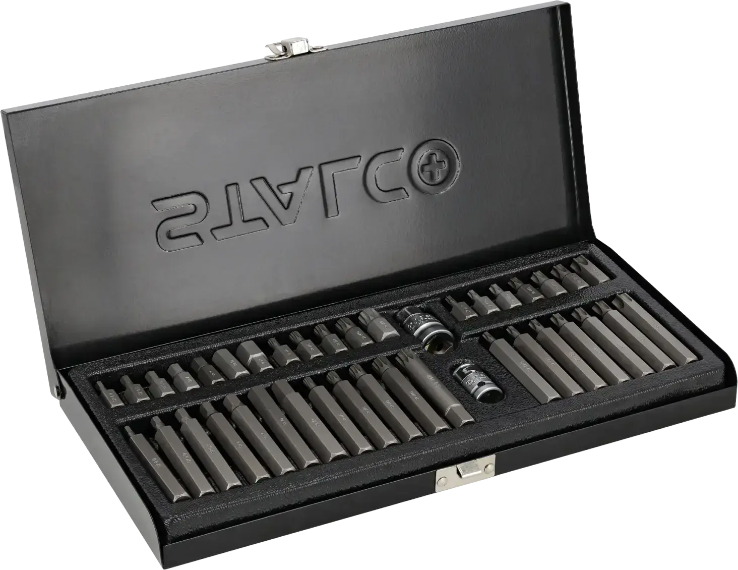 Screwdriver bit set TORX HEX Spline 40 pcs STALCO S-54106