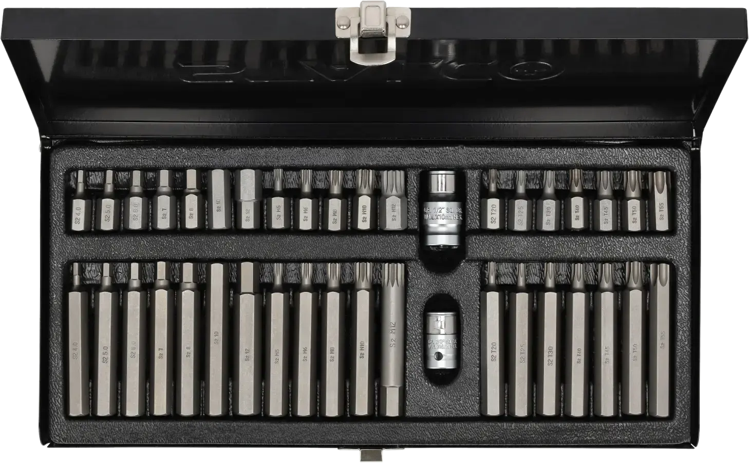 Screwdriver bit set TORX HEX Spline 40 pcs STALCO S-54106