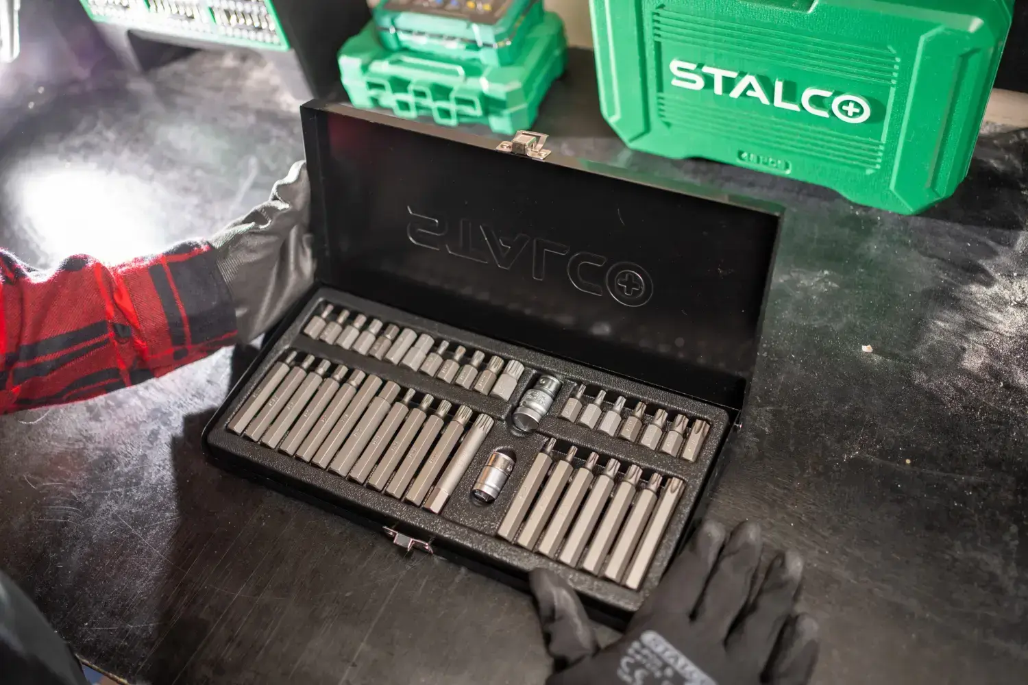 Screwdriver bit set TORX HEX Spline 40 pcs STALCO S-54106