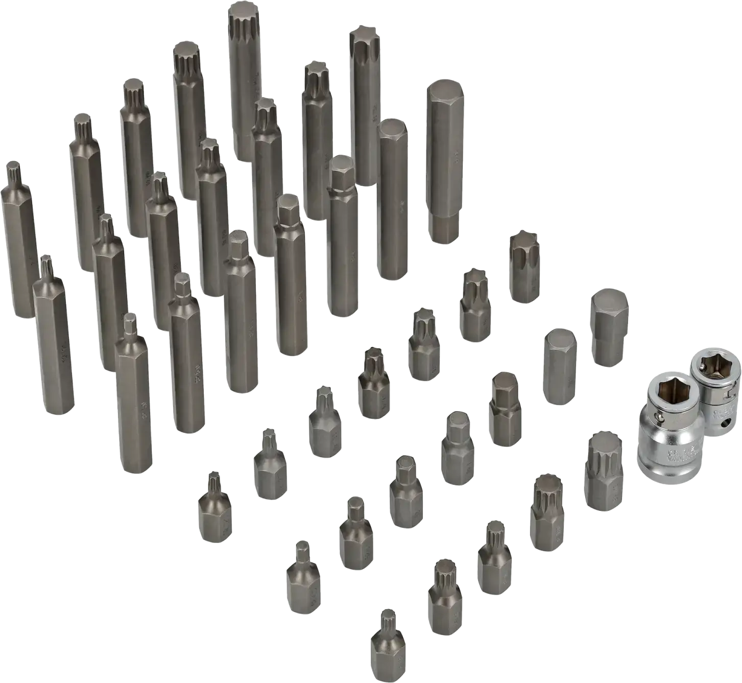 Screwdriver bit set TORX HEX Spline 40 pcs STALCO S-54106