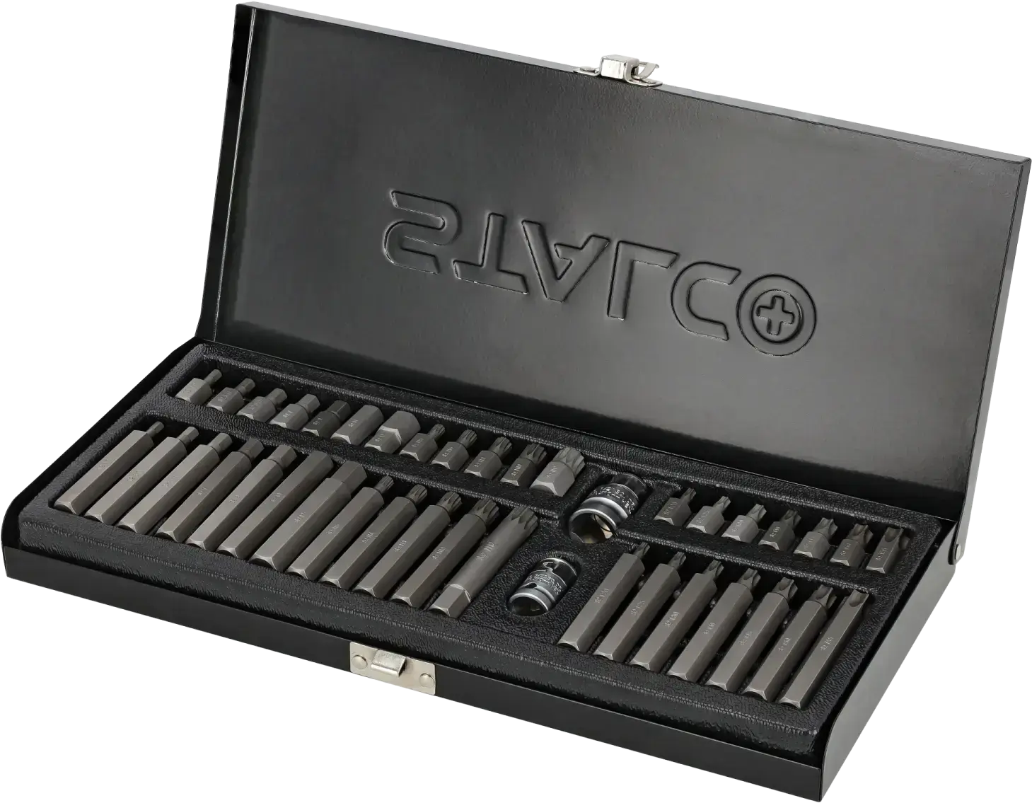 Screwdriver bit set TORX HEX Spline 40 pcs STALCO S-54106