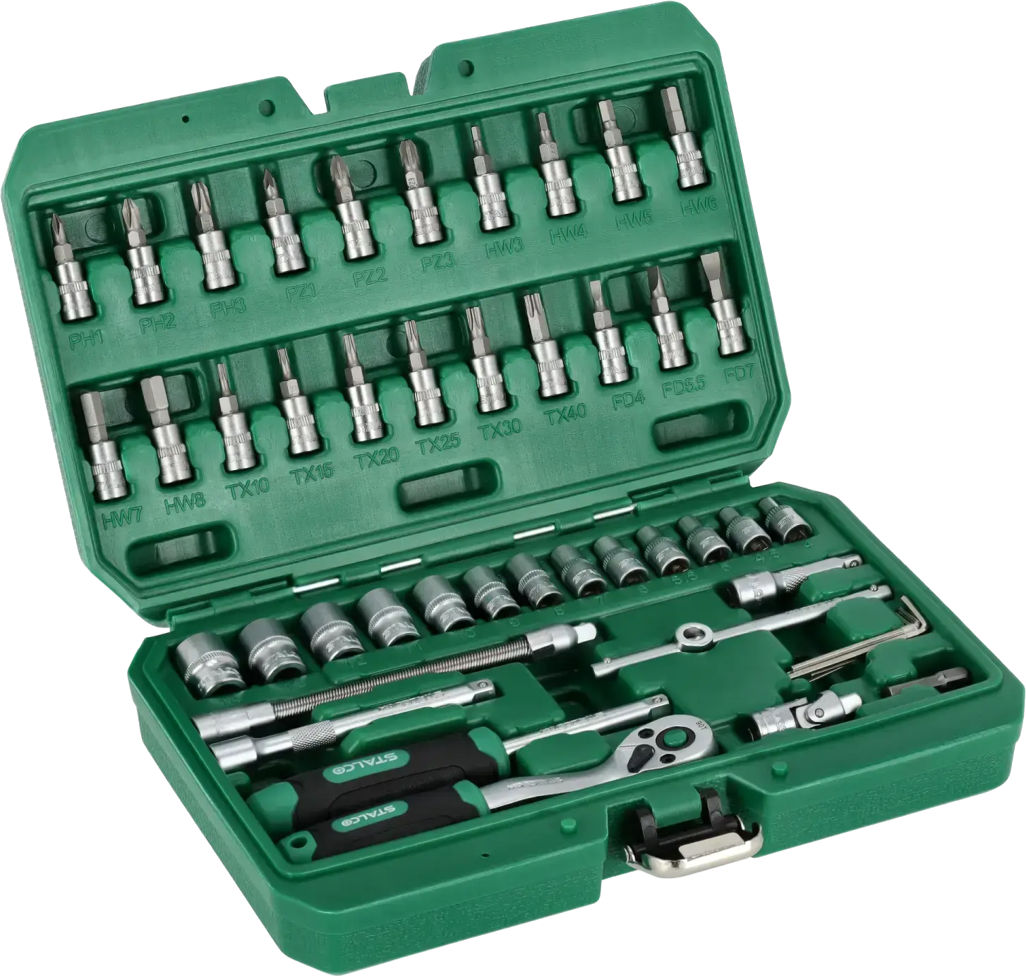 Socket wrench set 48 pcs STALCO S-54020