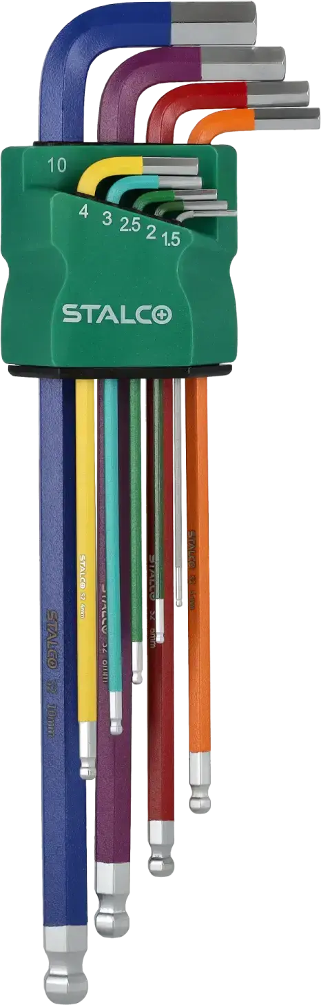 Extra long ball end hex keys STALCO S-46384