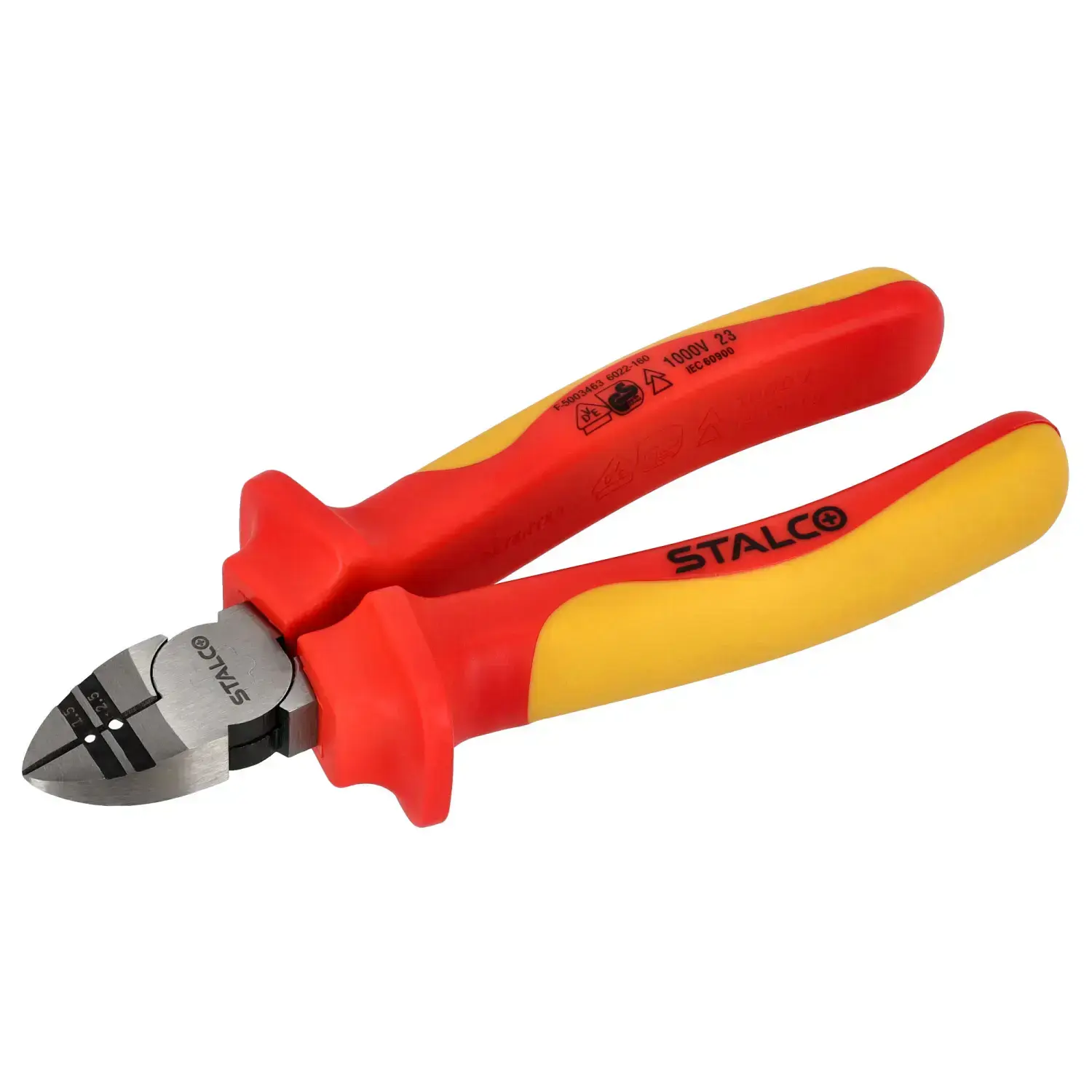 Side cutters 160 mm for cutting and stripping wires STALCO S011855005