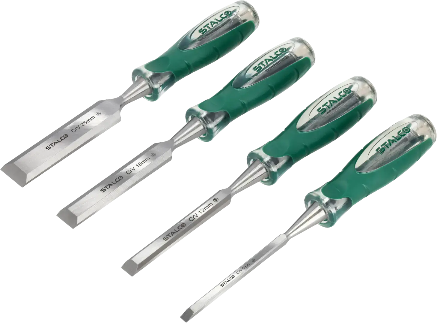 Wood chisel set 6-25 mm 4 pcs STALCO S013000625