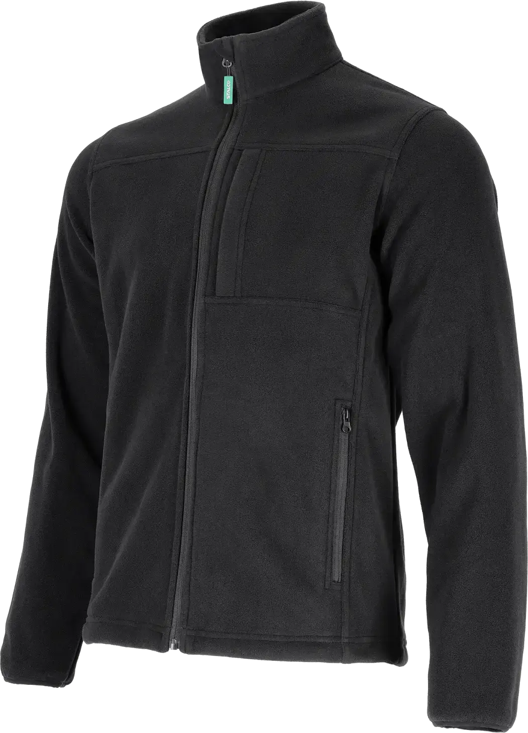Heren fleece sweater ASPEN STALCO maat M Zwart STALCO S090494011