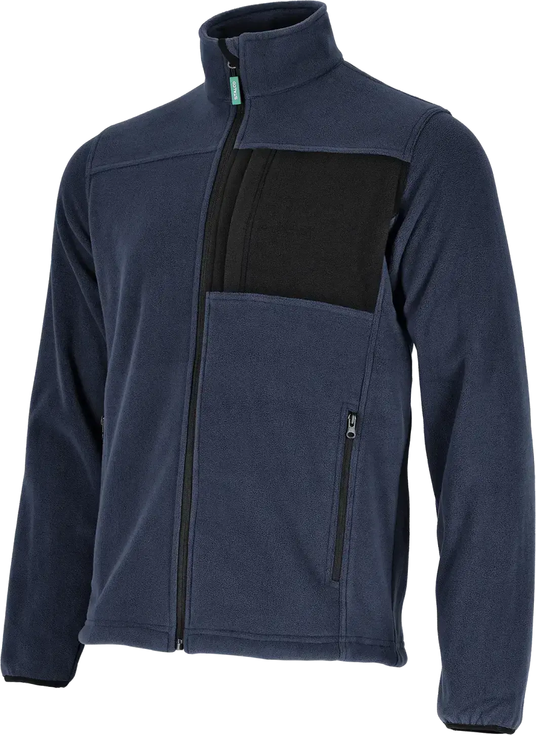 Heren fleece sweater ASPEN STALCO maat 2XL Donkerblauw STALCO S090494022