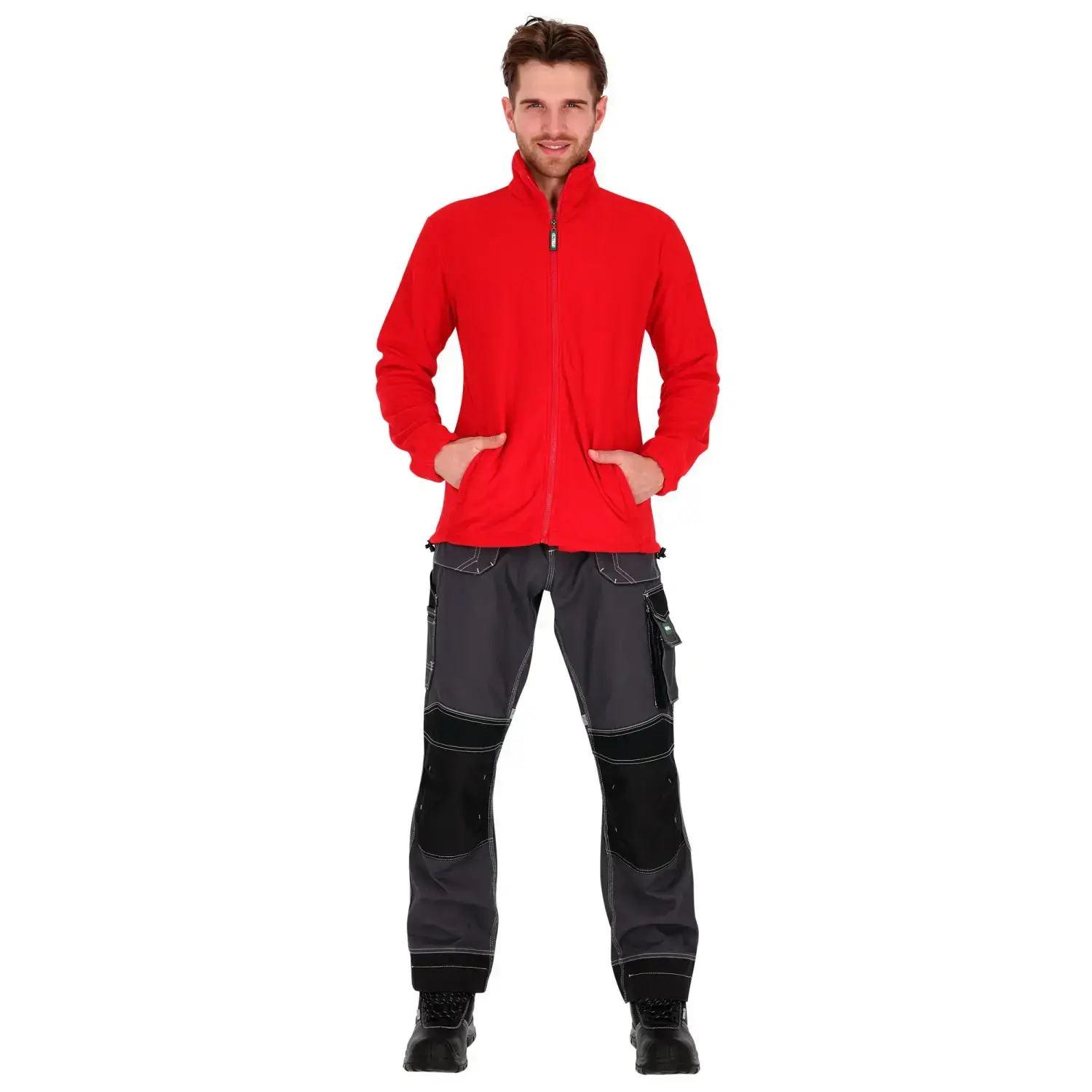 Men’s Fleece Jacket BARRY 4XL Red STALCO S-51073