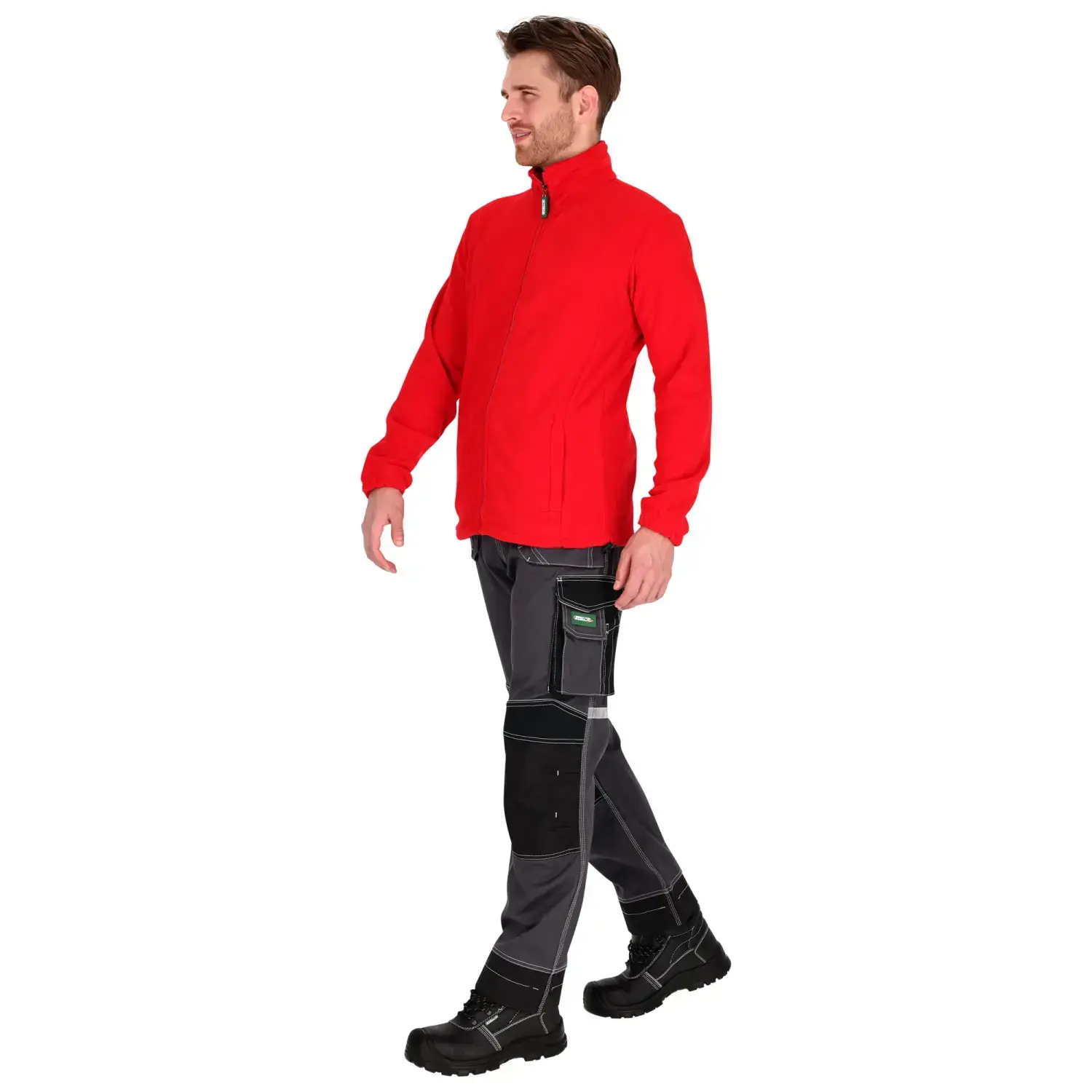 Men’s Fleece Jacket BARRY 4XL Red STALCO S-51073