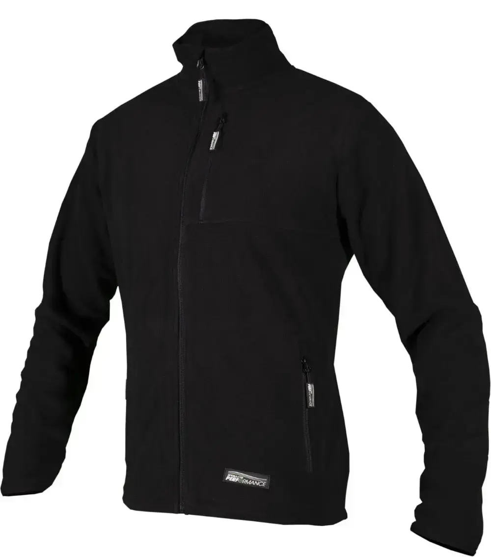 Men’s Fleece Jacket NAVAS M 4XL Black STALCO PERFECT S-78350