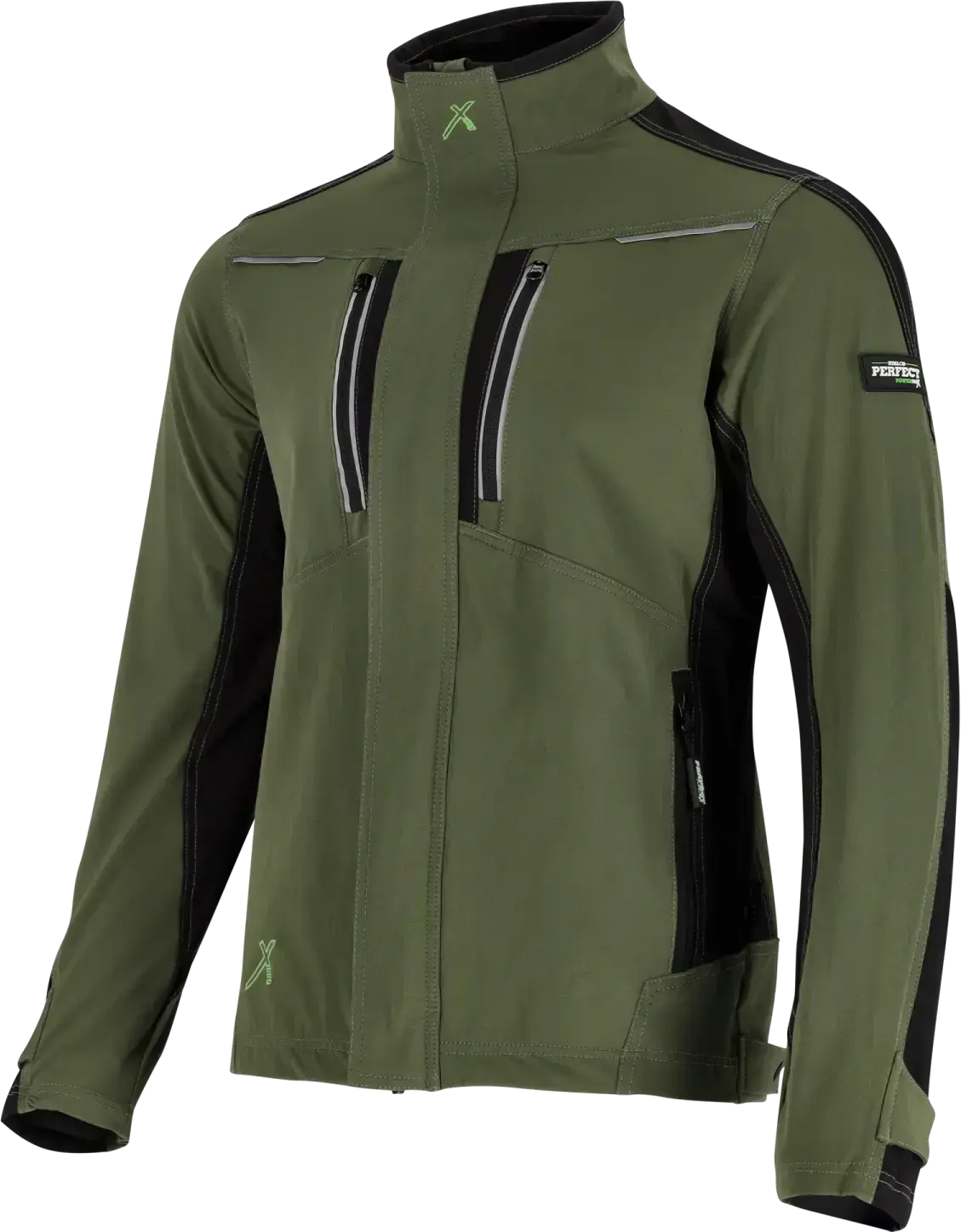 STRETCH LINE 2XL Olijfgroen werk-sweatshirt STALCO PERFECT S-79289